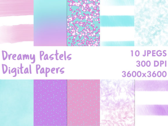 Download Dreamy Pastels Digital Papers - Pastels digital papers Collection