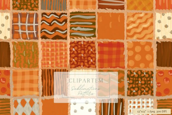 Download Fall Boho Patchwork Sublimation Pattern - Sublimation Collection