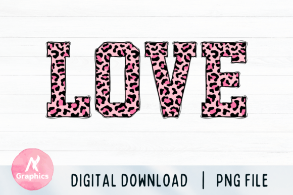 Download Love Sublimation PNG - Pink Leopard - Sublimation Collection