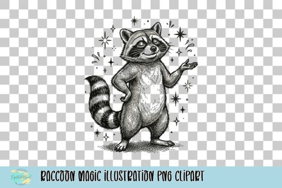 Download Raccoon Magic Illustration PNG Clipart - Magic illustration Collection