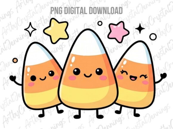 Download Cute Kawaii Candy Corn Halloween PNG - Candy corn Collection
