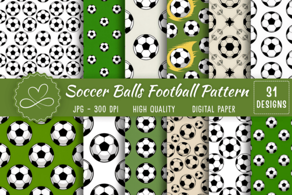 Download Soccer Balls Football Seamless Pattern - Football Collection