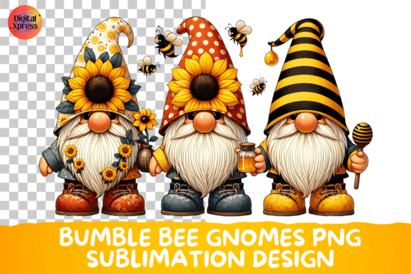 Download Bumble Bee Gnomes Png Sublimation Design - Sublimation Collection